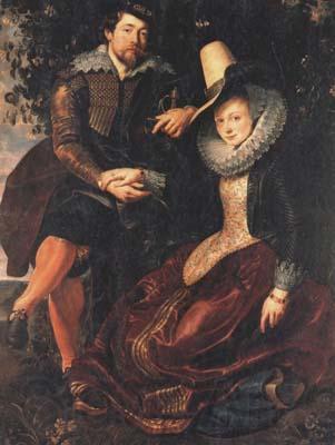 Peter Paul Rubens Selbstbildnis mit Isabella Brant in der Geibblattlaube (mk05) Spain oil painting art